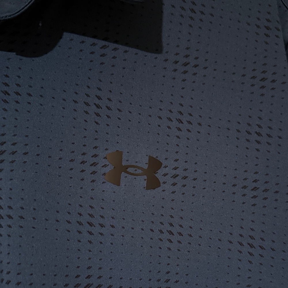 Under Armour Men's Royal Blue Polo Patterned Shirt - Picture 2 of 6